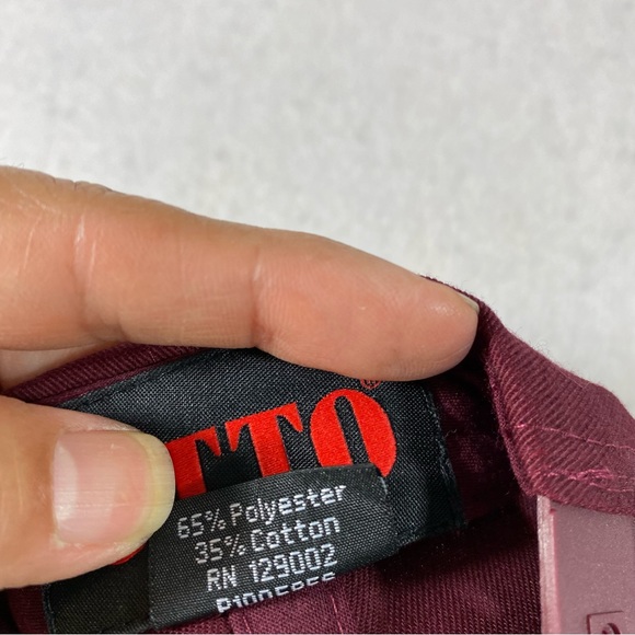 Otto SCHWEIGER Vineyard Cap Maroon Unisex Snap Closure One Size Cap Ball… - Picture 6 of 8